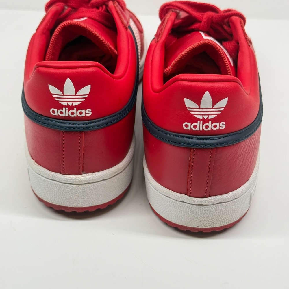 Adidas Top Ten RB Low Sneaker Lace Up Red Leather Casual Comfort Size 10.5 - Picture 6 of 8